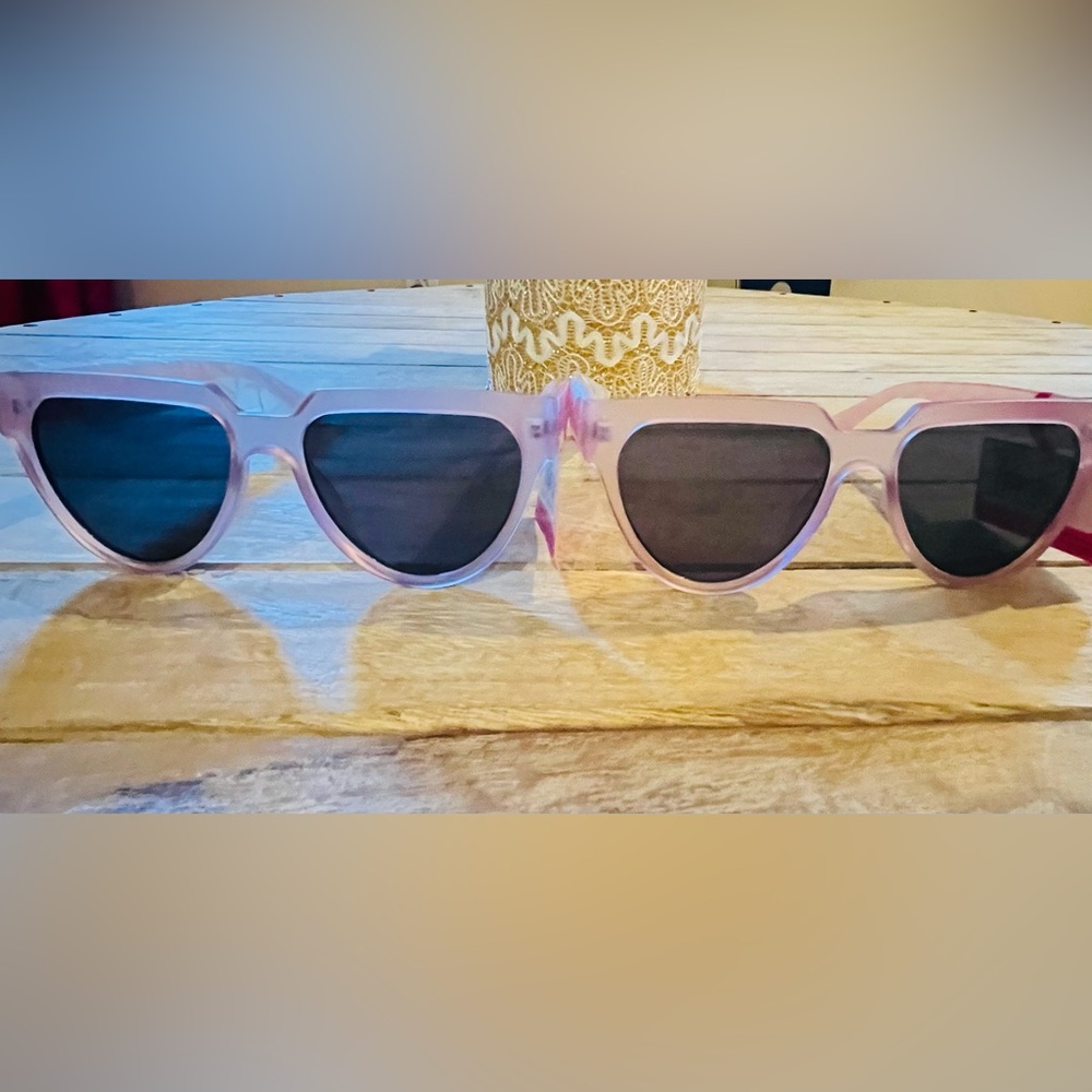 Betsey Johnson Pink Skull Sunglasses